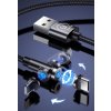 usb kabel Usams US-SJ474 U59 MicroUSB s Otočnou Magnetickou Koncovkou, 1m