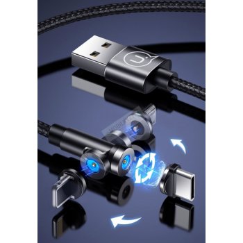 Usams US-SJ474 U59 MicroUSB s Otočnou Magnetickou Koncovkou, 1m