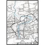 Jen tak z lásky Plakát Mapa vašeho místa Rozměr plakátu: 30 x 40 cm, Barevná varianta: Bílá – Hledejceny.cz