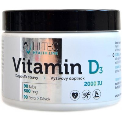 HiTec Vitamin D3 2000 IU 90 tablet – Hledejceny.cz