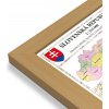 Nástěnné mapy Excart Maps Slovensko - obří nástěnná automapa 246 x 128 cm Varianta: mapa v dřevěném rámu, Provedení: Pegi jádro ořechu