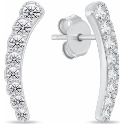 Brilio Silver náušnice EA468W – Zboží Dáma