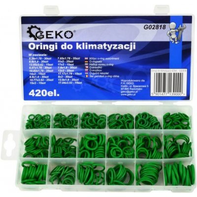 Sada těsnění o-kroužků pro klimatizaci 420ks GEKO, , , – Hledejceny.cz