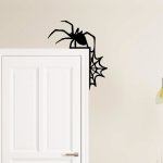 Halloween dekorace PAVOUK Rozměry (cm): 38x44, Barevný vzor: Černá – Zboží Mobilmania