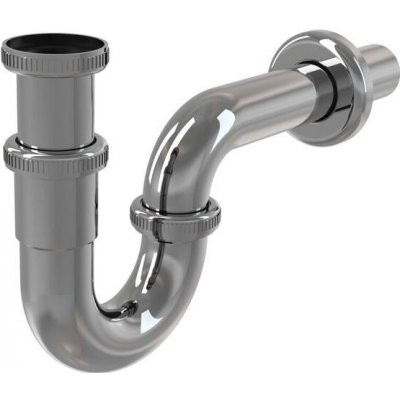 Alcadrain sifon umyvadlový "U" kov o 32 mm s převlečnou maticí 5/4", chrom A432 – Zboží Mobilmania