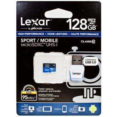 Lexar microSDXC 128GB UHS-I U1 LSDMI128BBEU633A od 799 Kč - Heureka.cz