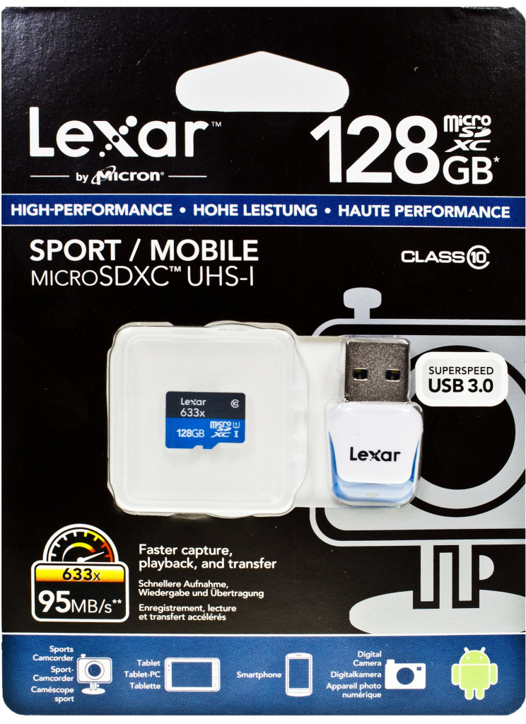 Lexar microSDXC 128 GB UHS-I U1 LSDMI128BBEU633A