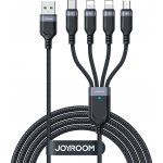 Joyroom S-A18 3v1 3,5 A USB-A / Lightning + USB-C + Micro-USB 1,2m černý – Zboží Živě