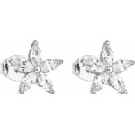 Pavona Stříbrné náušnice se zirkonem bílá kytička 11069.1 – Sleviste.cz