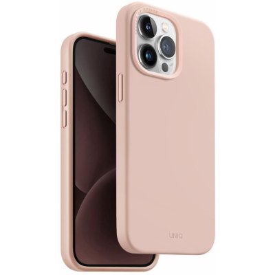 Pouzdro UNIQ Lino Hue MagClick iPhone 15 Pro Max, Blush růžové – Zboží Mobilmania