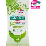 Sanytol 94% rostlinného původu dezinfekční univerzální čisticí utěrky 72 ks – Zboží Dáma
