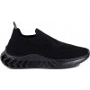 Dámské tenisky Shelovet textilní sportovní boty x3709b černé