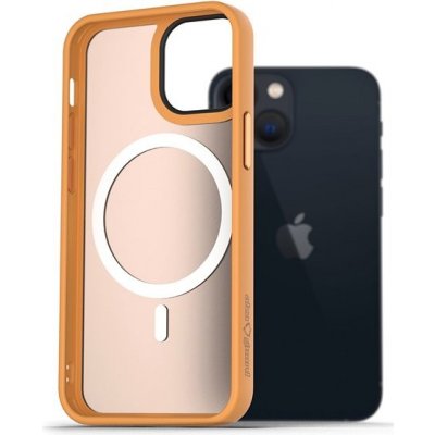Pouzdro AlzaGuard Matte Case Compatible with MagSafe iPhone 13 Mini žluté