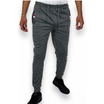 Dunaone pánské tepláky s manžetou Černá modré – Sleviste.cz