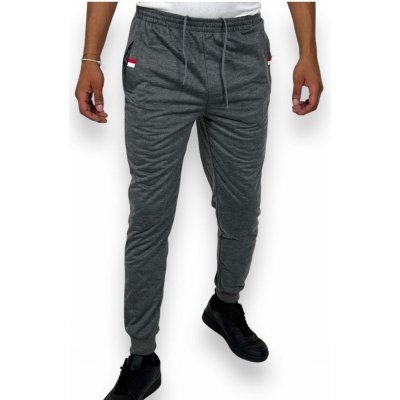 Dunaone pánské tepláky s manžetou Černá modré – Sleviste.cz