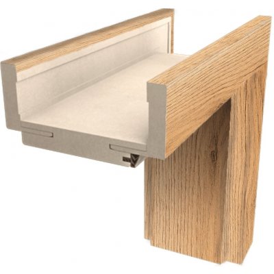 Naturel obložková zárubeň 90 cm pro tloušťku stěny 30-34 cm pravá O8CPLDN90P – HobbyKompas.cz