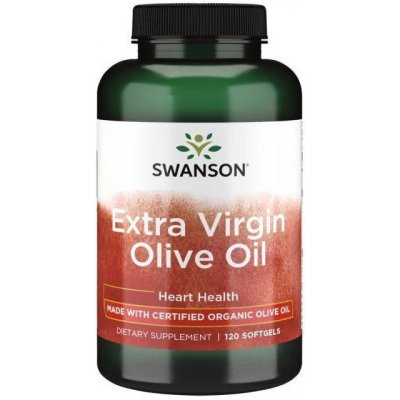 Swanson Olive Oil extra virgin 1000 mg 120 kapslí