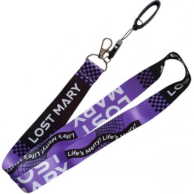 Šňůrka na krk LostMary fialová – Zboží Mobilmania