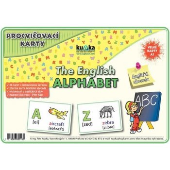 Procvičovací karty - anglická abeceda A4 30x21 cm