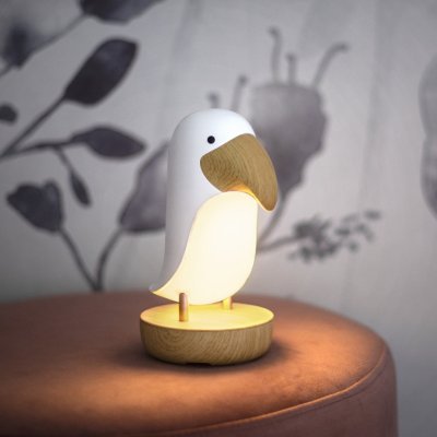 STAR TRADING LED noční světlo TUCAN BIRD V.20cm bílý – Sleviste.cz
