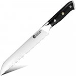 SaKuRo Kuchyňský nůž na pečivo Hanzo Black DE 20 cm – Sleviste.cz