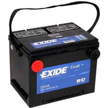 Exide Excell 12V 60Ah 640A EB608