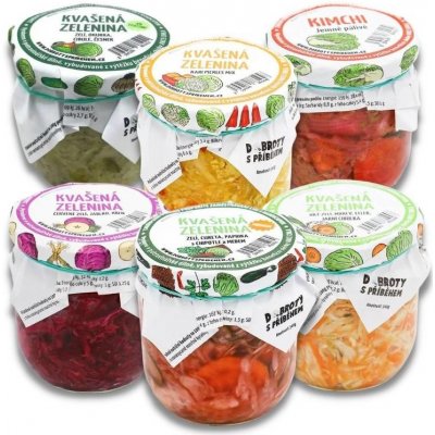 DOBROTYSPRIBEHEM.CZ Kvašená zelenina Ochutnávková sada 2040 g – Zboží Dáma