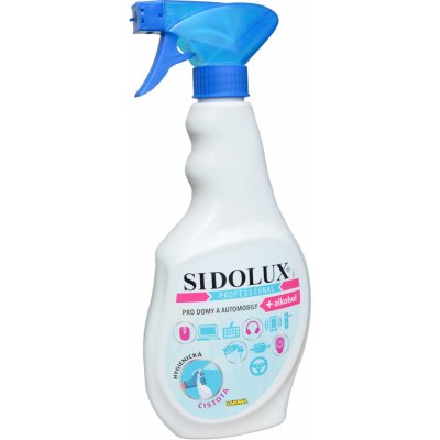 SIDOLUX Professional Hygienická čistota pro domy a automobily s alkoholem 500 ml