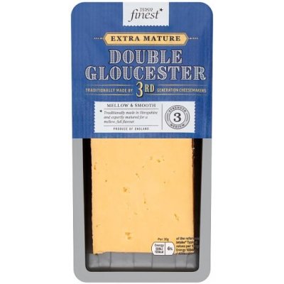 Tesco Finest Double Gloucester tvrdý plnotučný zrající sýr 200 g – Zboží Dáma