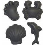 Scrunch Silikonové bábovky na písek Anthracite Grey – Sleviste.cz