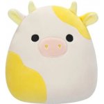 Squishmallows Žlutobílá kráva Bodie – Zboží Mobilmania