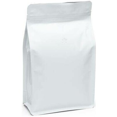 Sáček s plochým dnem | bílý mat | ZIP | ventil obsah 250g (130 x 225 + 65 mm) – Zboží Mobilmania
