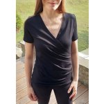 Jsem máma Bambusové zavinovací kojicí tričko černé – Hledejceny.cz