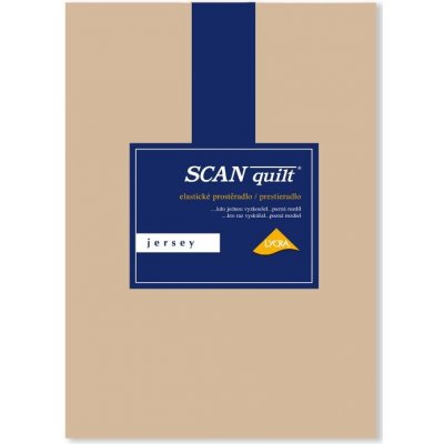 SCANquilt napínací prostěradlo jersey Elastic lycra oříškové 200x220x30 – Hledejceny.cz