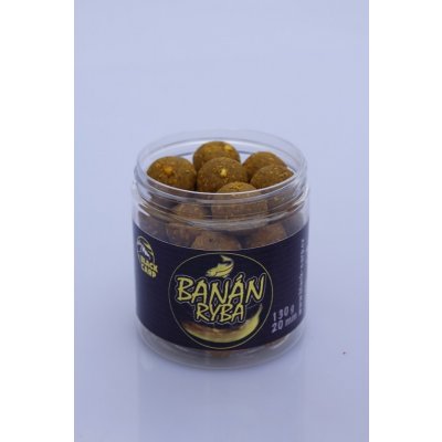 Black Carp Dipované boilies 150 g 20 mm Banán-Ryba