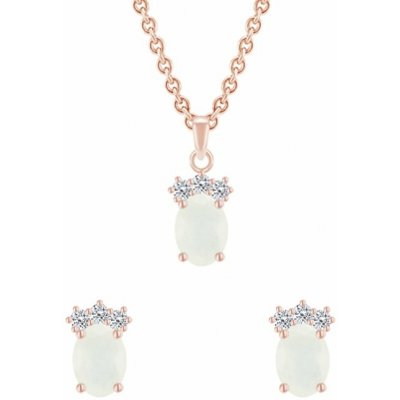 Eppi Stříbrná kolekce s topazy a měsíčním kamenem Hideki C41147 – Zboží Dáma