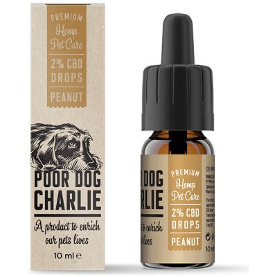 Pharma Hemp Poor Dog Charlie CBD kapky arašíd 2% 10 ml