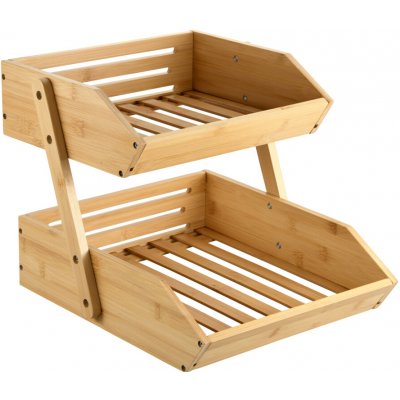KESPER Kuchyňský regál 2 patra bambus 28x33x38cm – Sleviste.cz
