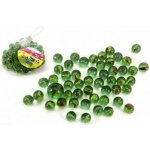 Kuličky cvrnkací skleněné cca 1,5 cm v síťce – Sleviste.cz