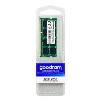 GOODRAM SODIMM DDR3 4GB 1333MHz CL9 GR1333S364L9/4G