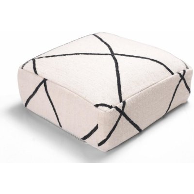 Krásy Orientu Skandinávský taburet z ovčí vlny Stripe Wool - čtvercový – Sleviste.cz