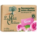 Le Petit Olivier jemné mýdlo Růže 2 x 100 g – Zbozi.Blesk.cz