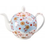 TeaLogic Ava Fine Bone China porcelánová čajová konvice 1 l květiny