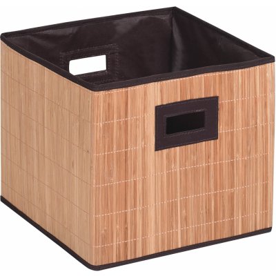 MSV skládací úložný box bambus černý 32 x 31 cm 140648 – Sleviste.cz