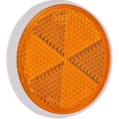 DEMA Kulatá odrazka samolepící 60 mm žlutá 69034D – Zboží Mobilmania