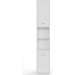 Goleto Koupelnová vysoká skříňka 185 x 30 x 30 cm bílá – Zboží Dáma