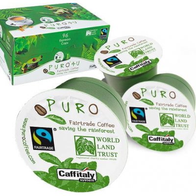 Puro káva Kapsle Fairtrade 4U kompatibilní s Tchibo Caffitaly 96 kusů