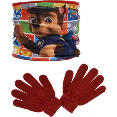 Paw Patrol chlapecká sada nákrčníku a rukavic červená – Zboží Mobilmania