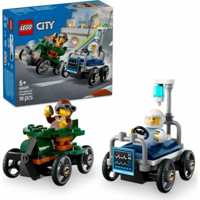 LEGO® City 60459 Závodní balíček: Letadlo vs. nemocniční lůžko – Zboží Živě