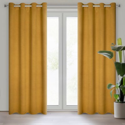 ZATEMŇOVACÍ ZÁVĚS CARLO 135X250 CM HOŘČICOVÝ – Hledejceny.cz